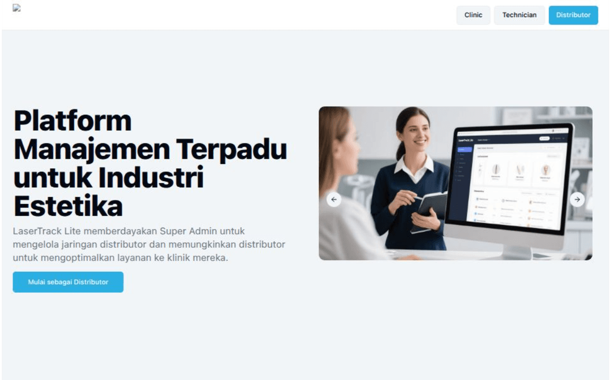 Sistem Pelacakan Laser Berbasis Web